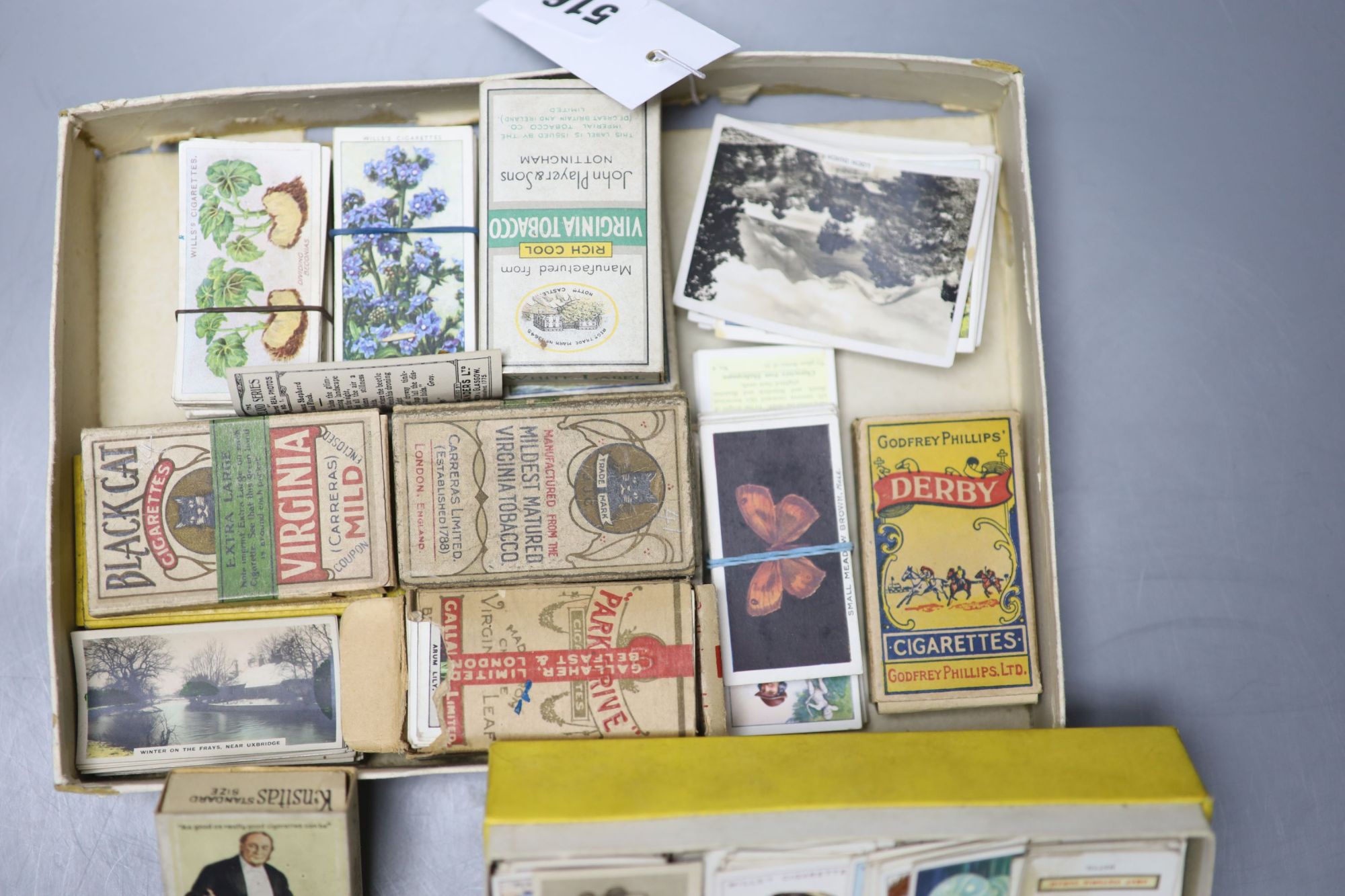 A collection of cigarette cards